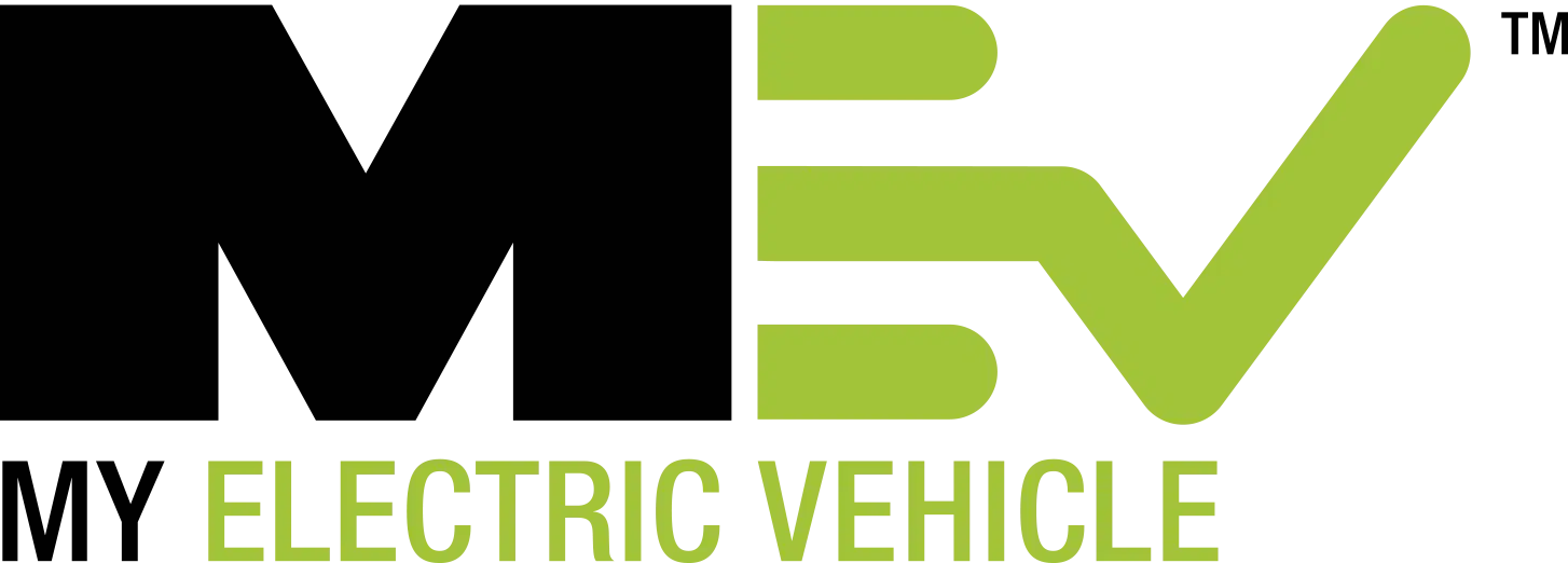 My Electric Vehicle logo svart